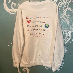Medium tall for the love of children sweater